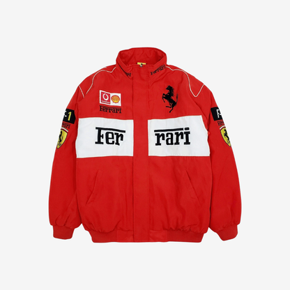 Vintage Scuderia Red-White Jacket