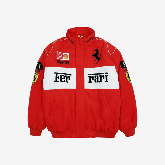 Vintage Scuderia Red-White Jacket