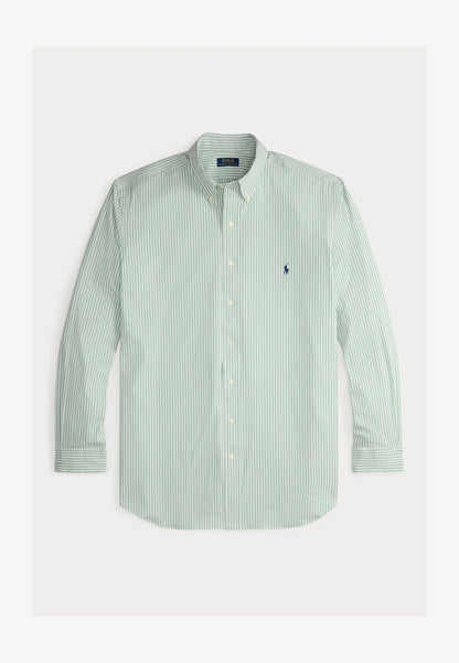 Polo Ralph Lauren - Poplin Stretch Shirt - Stripe - Green & White