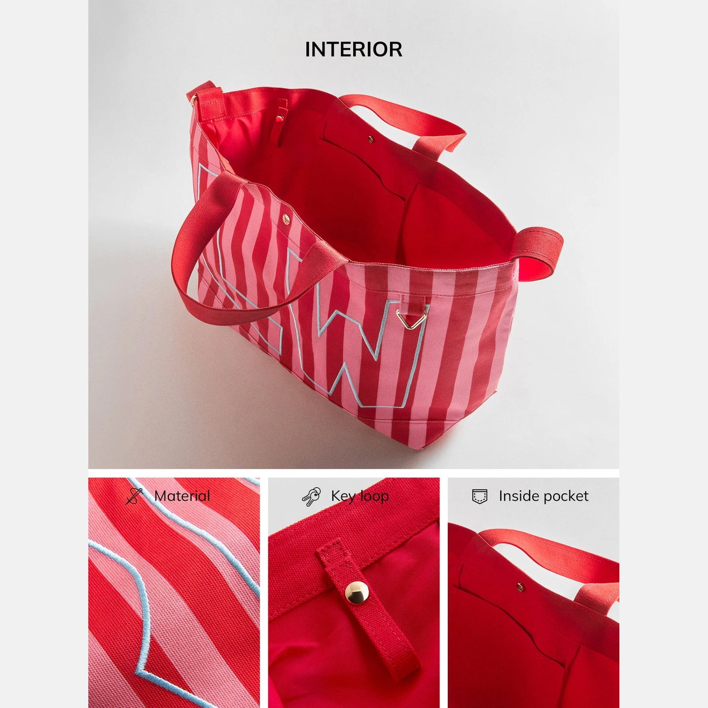 Striped Custom Alpha Tote - Custom Coast