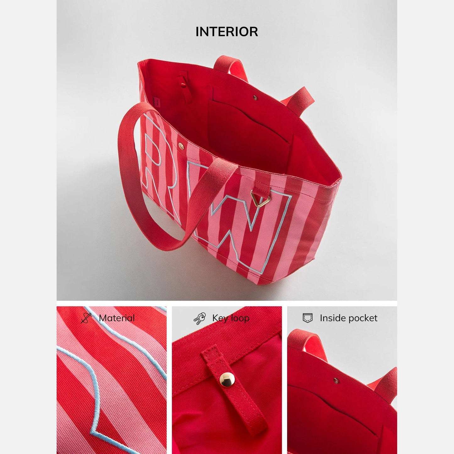 Striped Custom Alpha Tote - Custom Coast