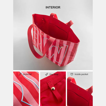 Striped Custom Alpha Tote - Custom Coast