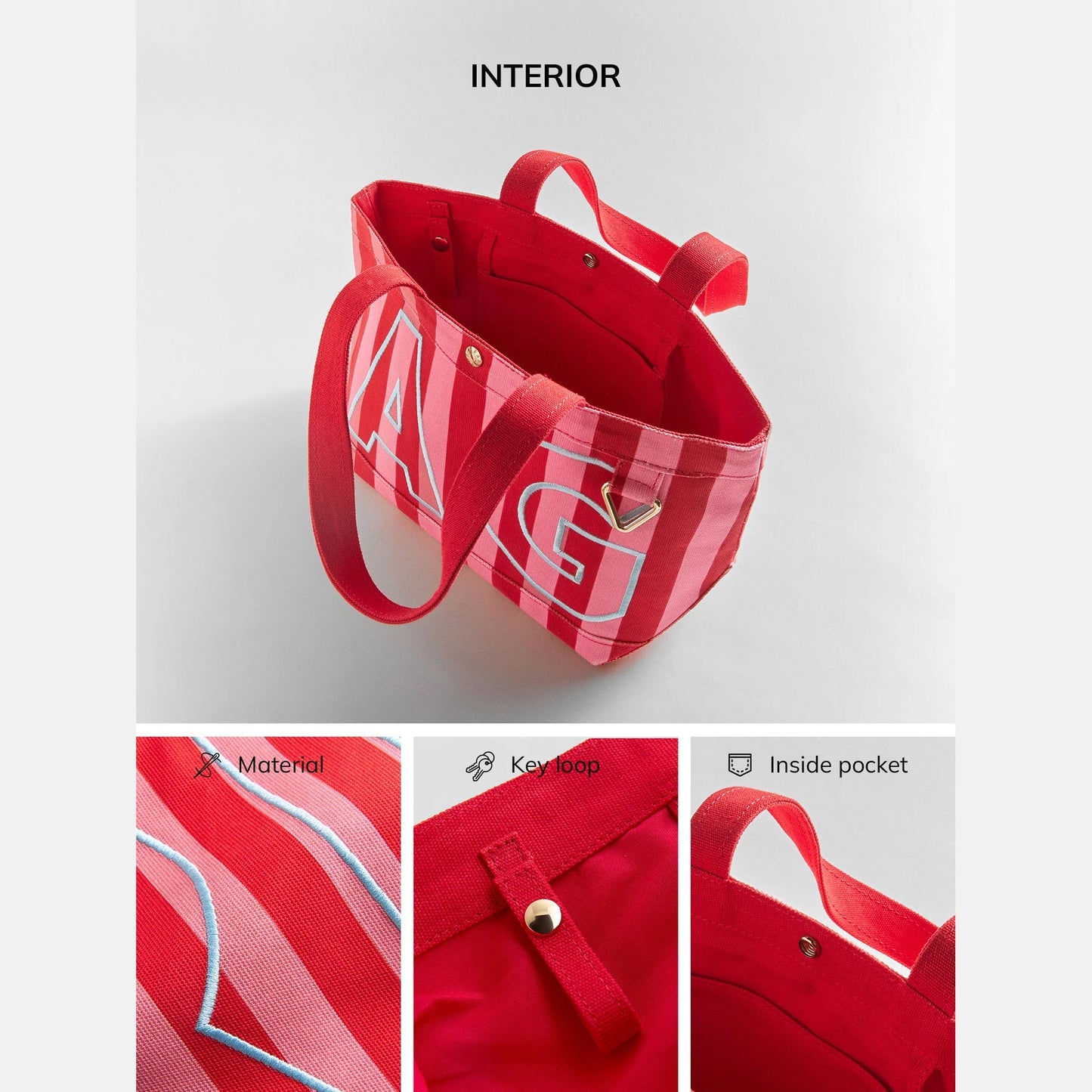 Striped Custom Alpha Tote - Custom Coast