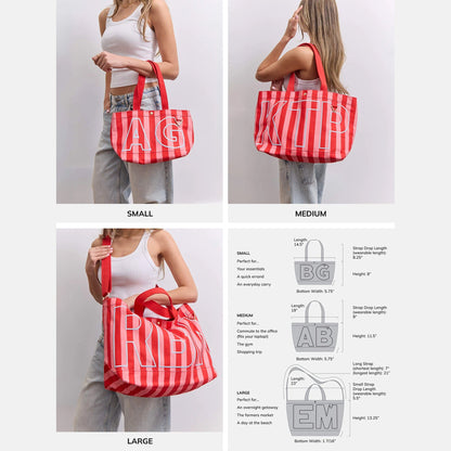 Striped Custom Alpha Tote - Custom Coast