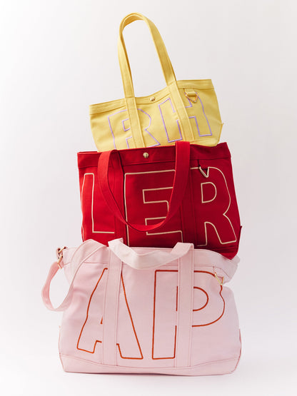 Solid Custom Alpha Tote - Soft Pink
