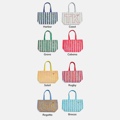 Striped Custom Alpha Tote - Custom Coast