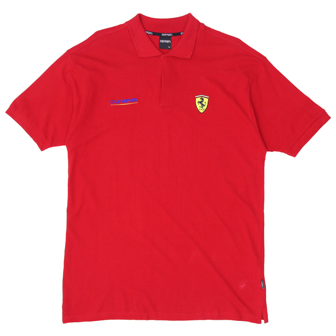 Mens Ferrari Red Polo T-Shirt