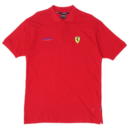Mens Ferrari Red Polo T-Shirt