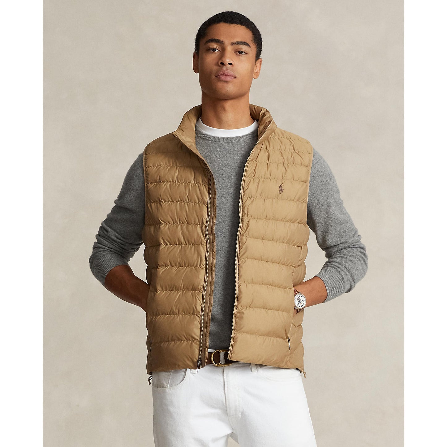 Polo Ralph Lauren - Packable Puffer Vest - Khaki