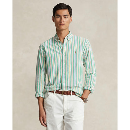 Polo Ralph Lauren - Oxford Shirt - Stripe - Green, White Multi