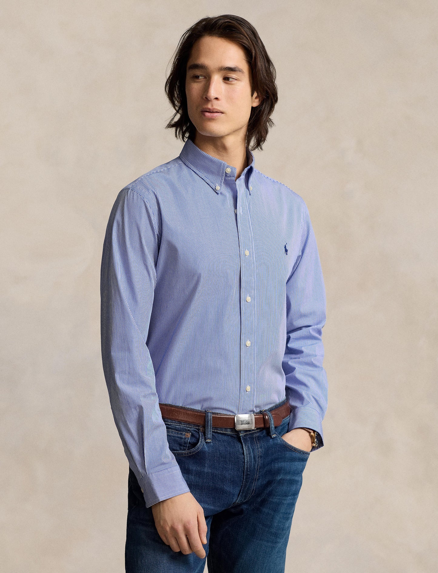 Polo Ralph Lauren - Poplin Shirt - Stripe - Blue & White