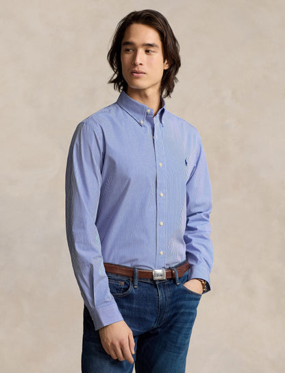 Polo Ralph Lauren - Poplin Shirt - Stripe - Blue & White