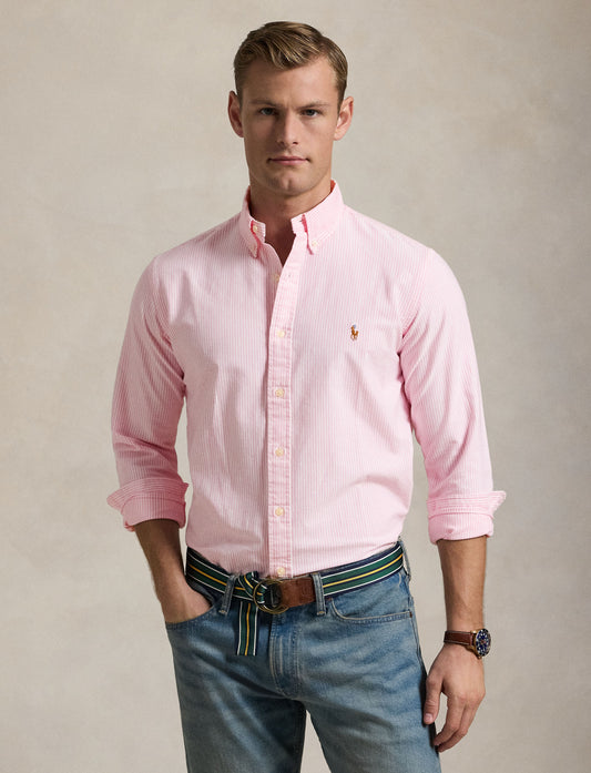 Polo Ralph Lauren - Oxford Shirt - Stripe - Pink & White