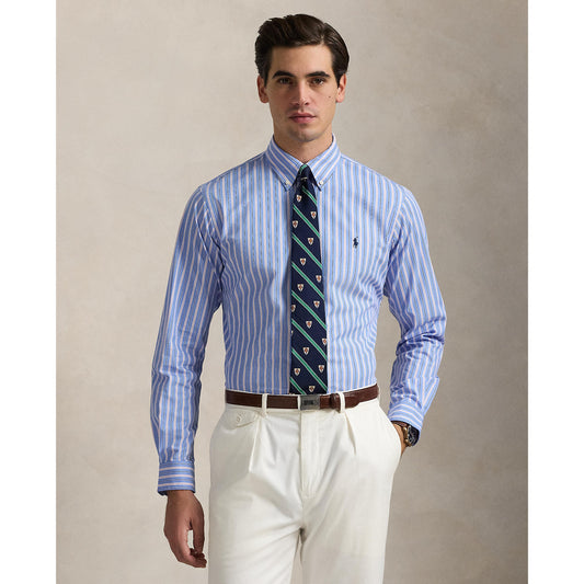 Polo Ralph Lauren - Poplin Stretch Business Shirt - Stripe - Blue, Pink Multi