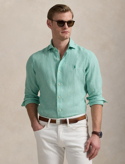 Polo Ralph Lauren - Linen Shirt - Check - Key West White