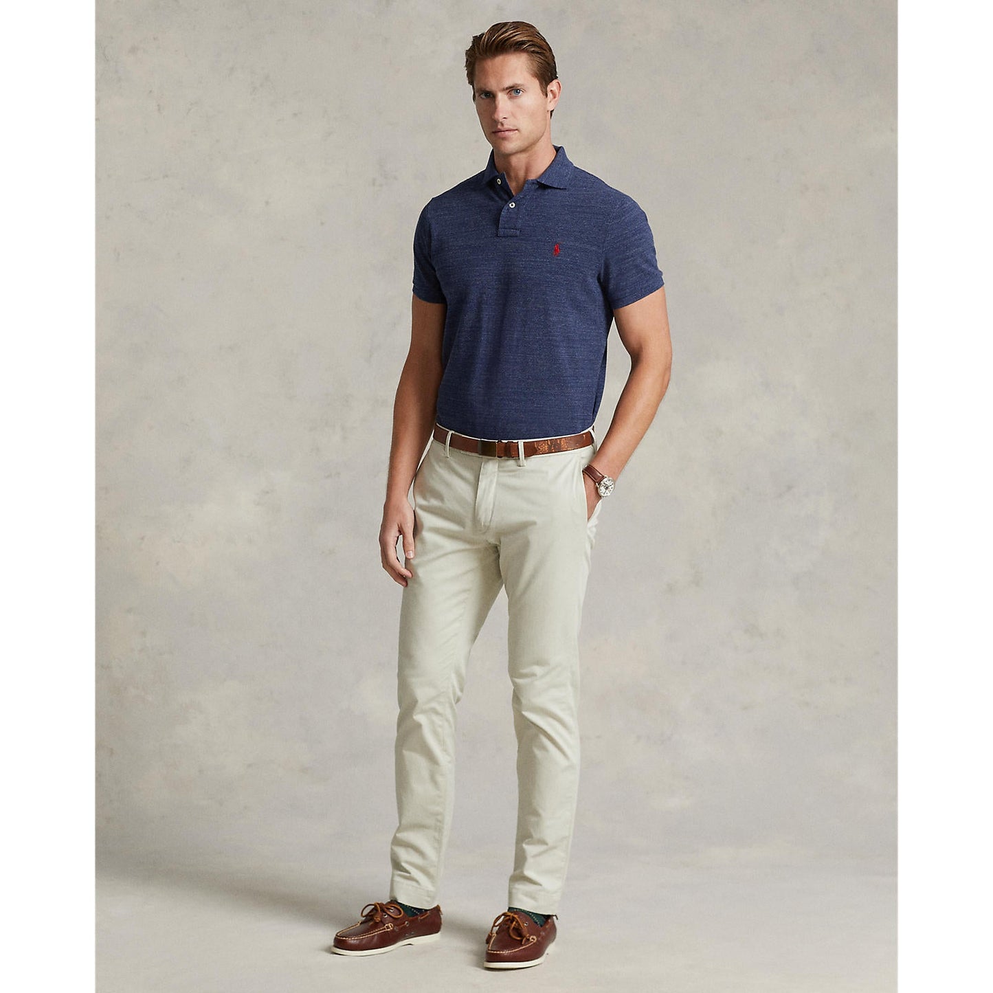 Polo Ralph Lauren - Custom Fit Mesh Polo - Blue Marle