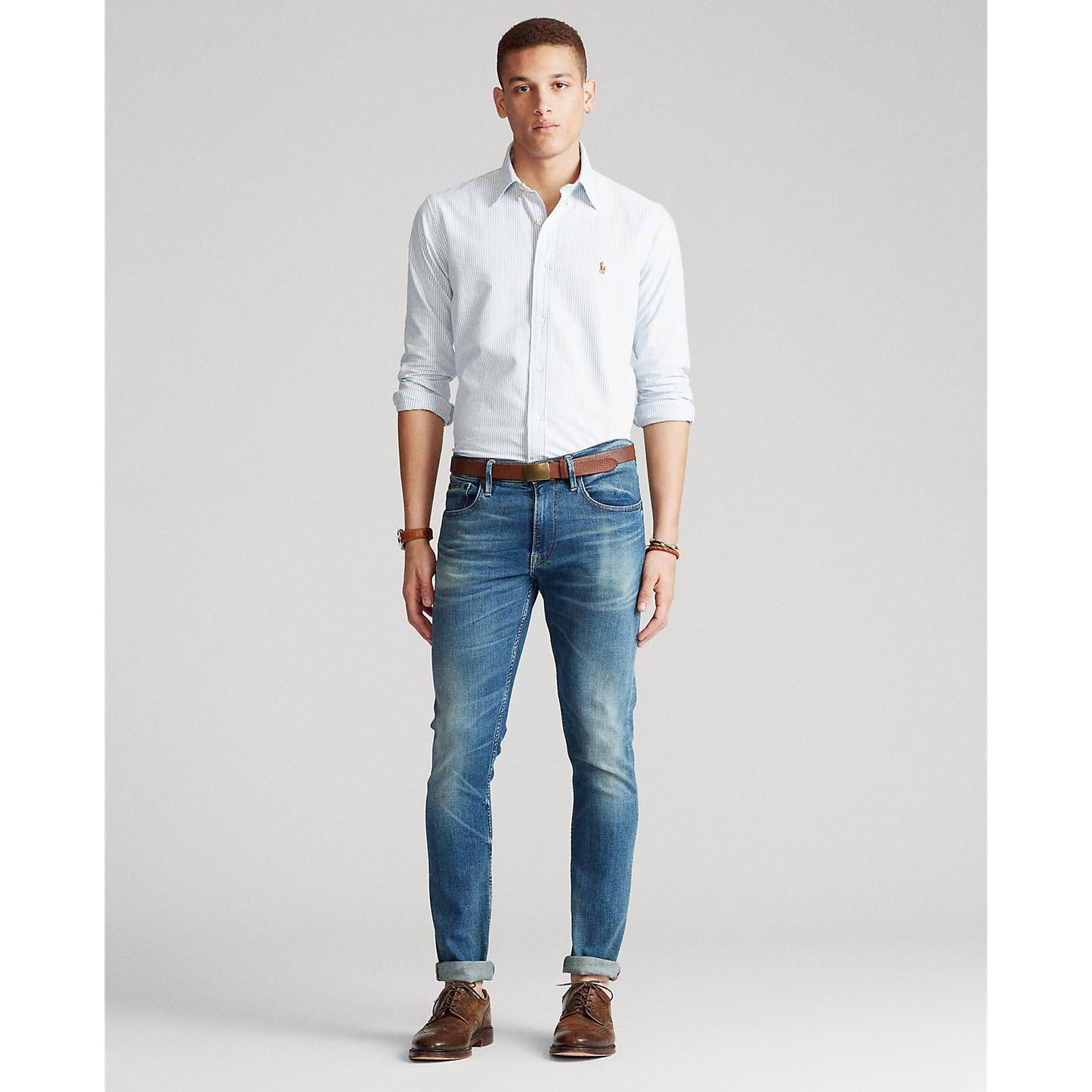 Polo Ralph Lauren - Oxford Shirt - Stripe - Blue & White