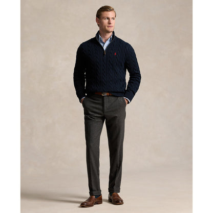 Polo Ralph Lauren - Cable Knit Quarter Zip Sweater - Hunter Navy
