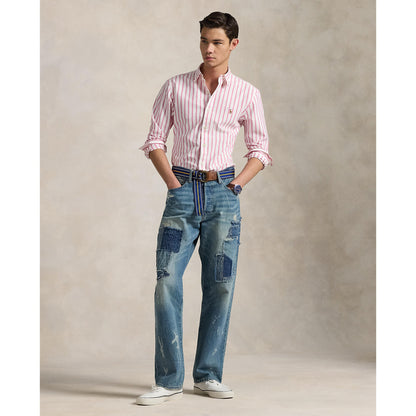 Polo Ralph Lauren - Oxford Shirt - Stripe - Pink & White