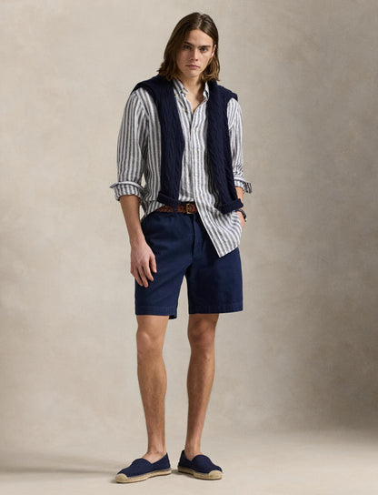 Polo Ralph Lauren - Linen Shirt - also in Big & Tall - Navy White