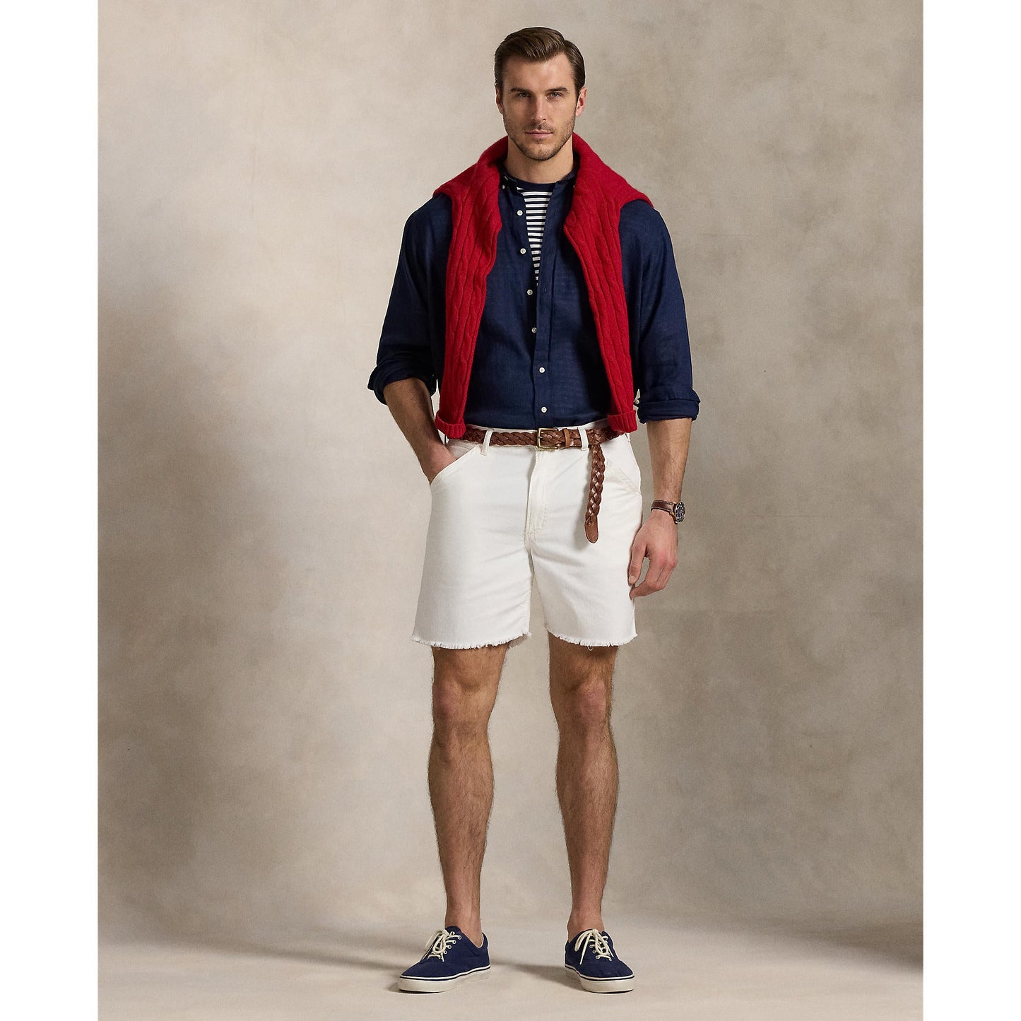 Polo Ralph Lauren - Linen Shirt - Big & Tall Sizes - Newport Navy