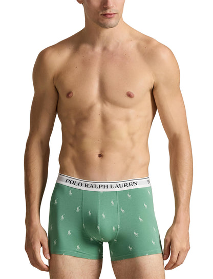 Polo Ralph Lauren - Classic Cotton Stretch Trunks - 3 Pack - Red/Green/Black