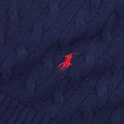 Polo Ralph Lauren - Cable Knit Scarf - Navy