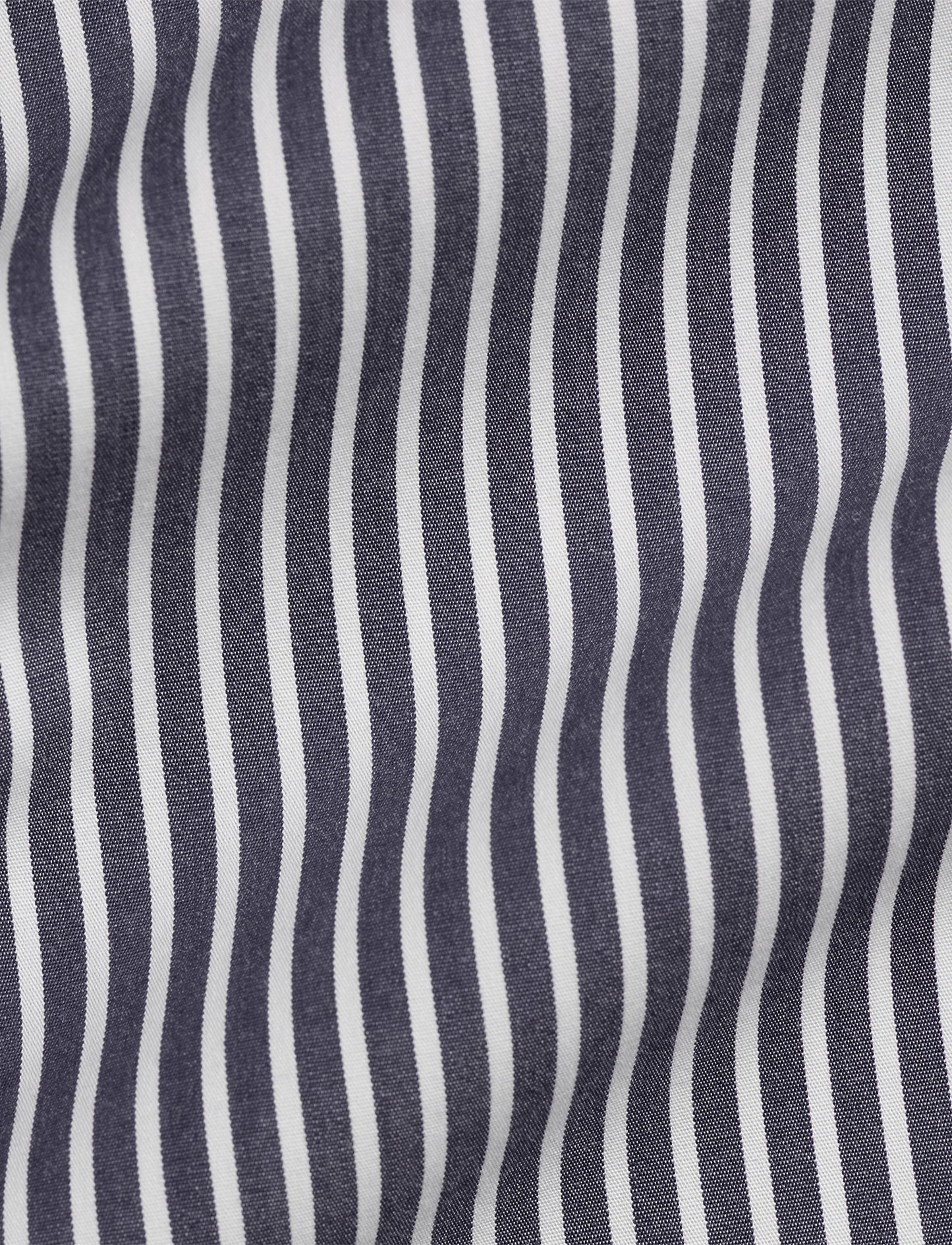 Polo Ralph Lauren - Custom Fit Stretch Poplin Shirt - Stripe - Navy & White