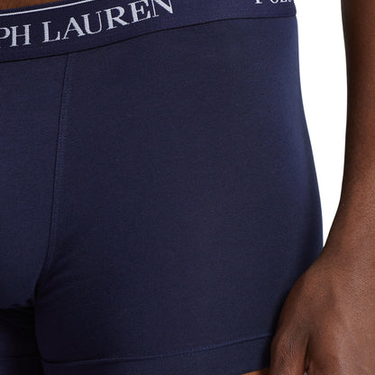 Polo Ralph Lauren - Classic Stretch Cotton Trunk - 3 Pack - Navy/Blue/Light Blue