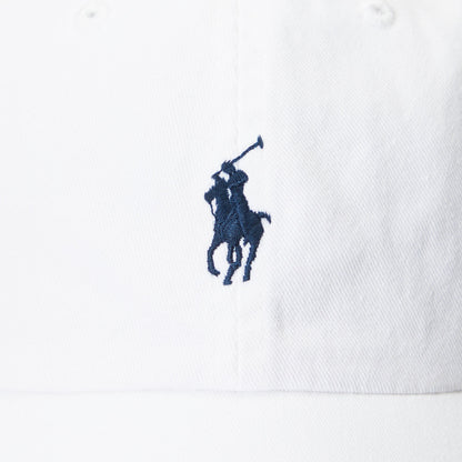 Polo Ralph Lauren - Chino Cap - White with Navy Pony