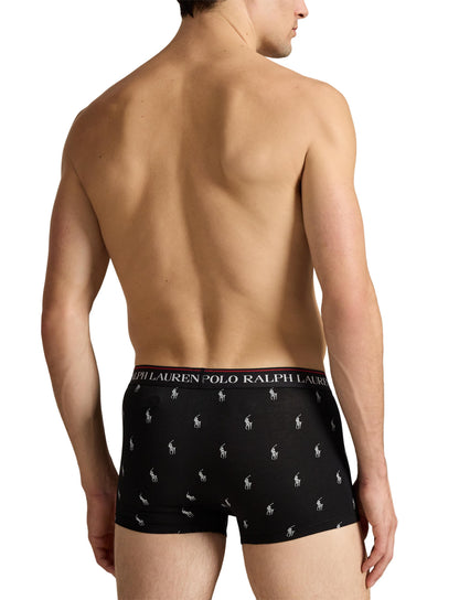 Polo Ralph Lauren -  3-Pack Stripe Trunks - Gift Box - Black White