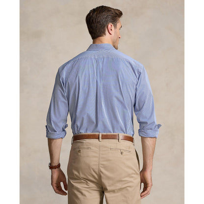Polo Ralph Lauren - Poplin Stretch Shirt - Stripe - Big & Tall Sizes - Blue & White