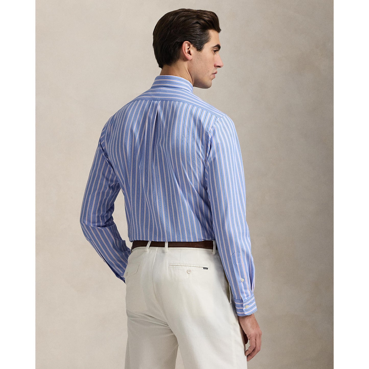 Polo Ralph Lauren - Poplin Stretch Business Shirt - Stripe - Blue, Pink Multi