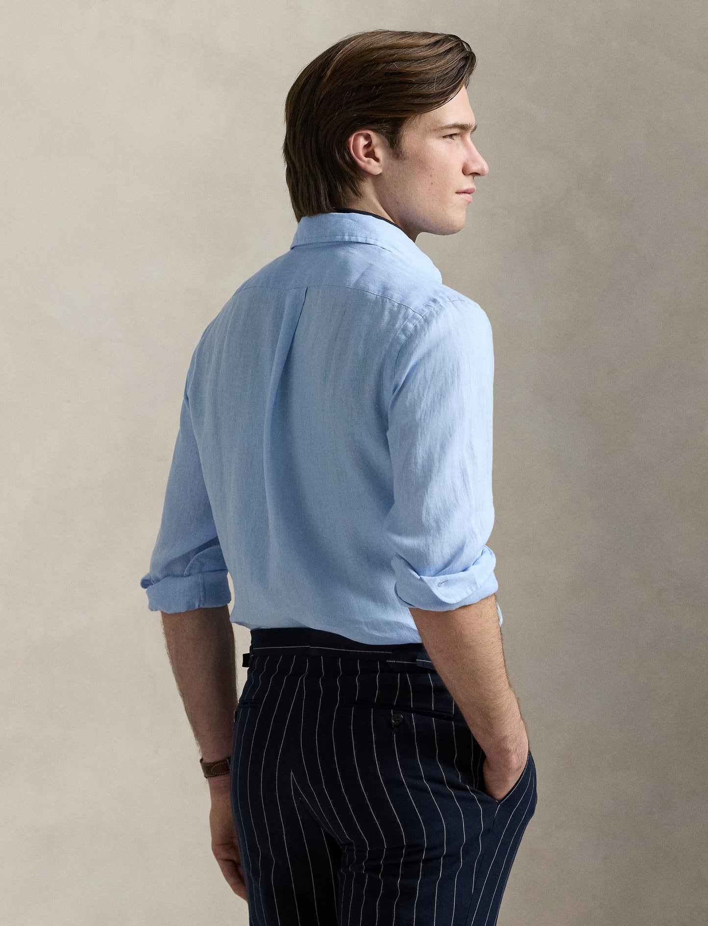 Polo Ralph Lauren - Linen Sports Shirt - Office Blue
