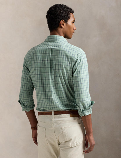 Polo Ralph Lauren - Poplin Stretch Shirt - Check - Green & Blue