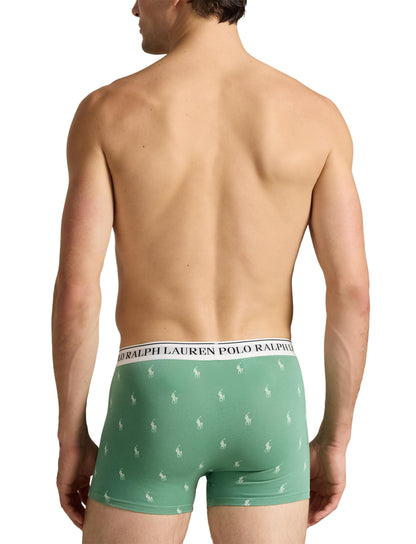 Polo Ralph Lauren - Classic Cotton Stretch Trunks - 3 Pack - Red/Green/Black