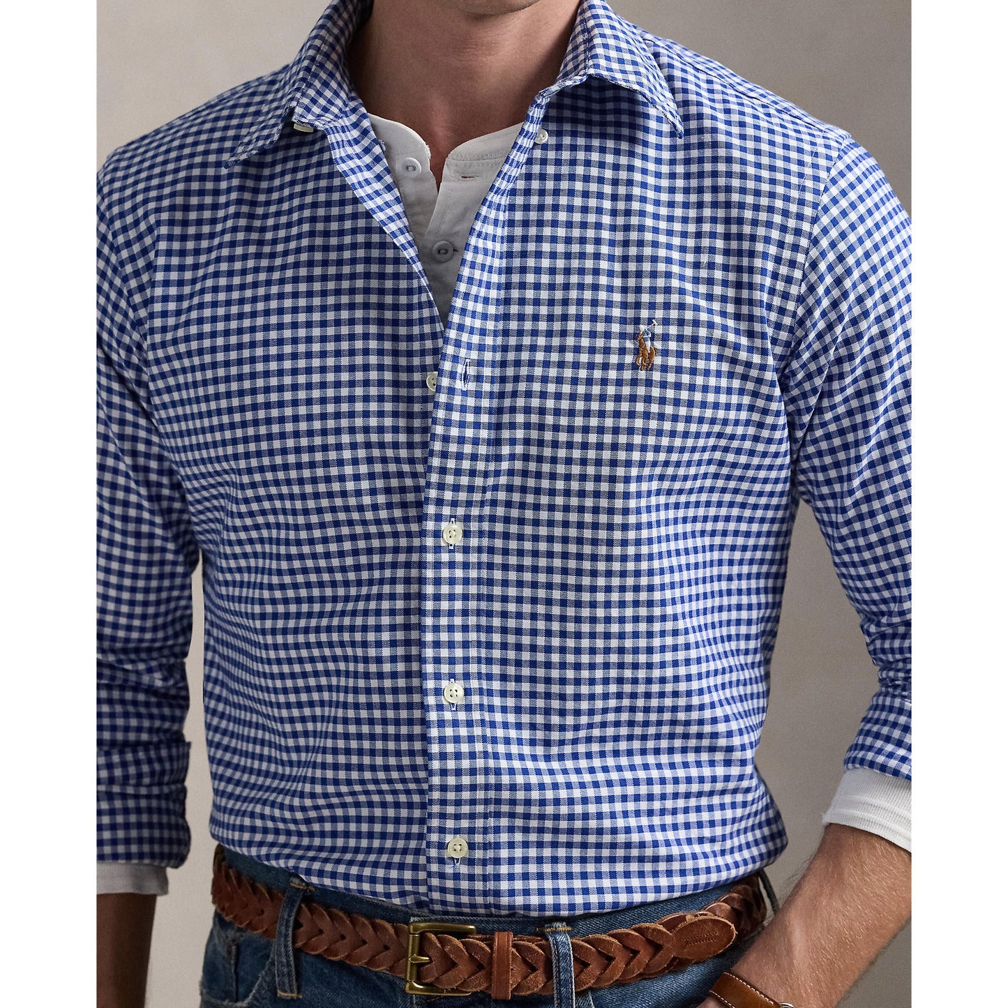 Polo Ralph Lauren - Oxford Shirt - Gingham - Blue & White