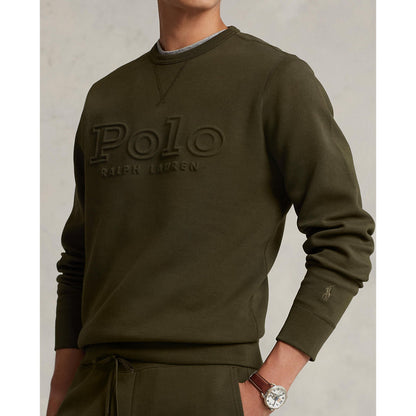 Polo Ralph Lauren - Logo-Embossed Double Knit Sweatshirt - Company Olive