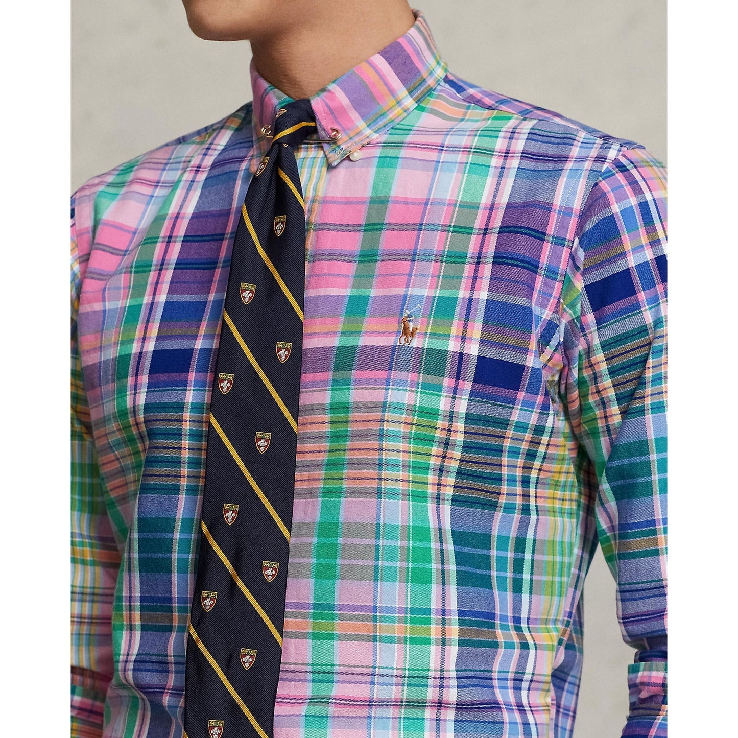 Polo Ralph Lauren - Oxford Shirt - Check - Pink/Green Multi