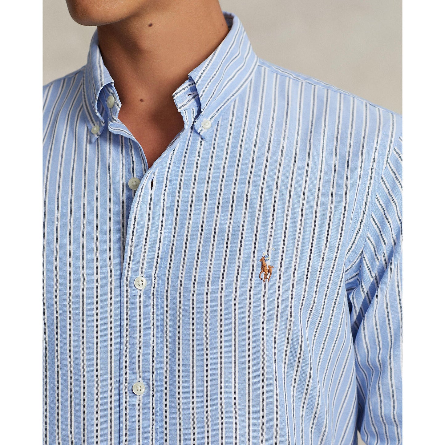 Polo Ralph Lauren - Oxford Shirt - Stripe - Blue & White