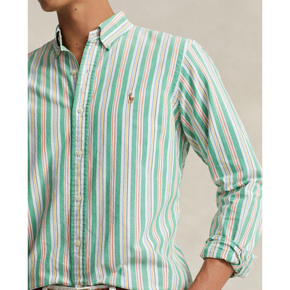 Polo Ralph Lauren - Oxford Shirt - Stripe - Green, White Multi
