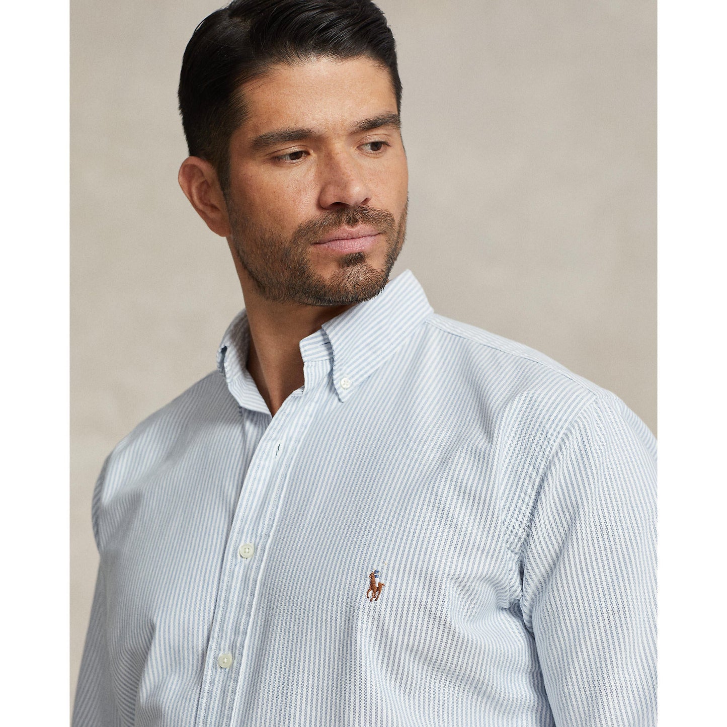 Polo Ralph Lauren - Oxford Shirt - Stripe - Big & Tall Sizes - Blue & White