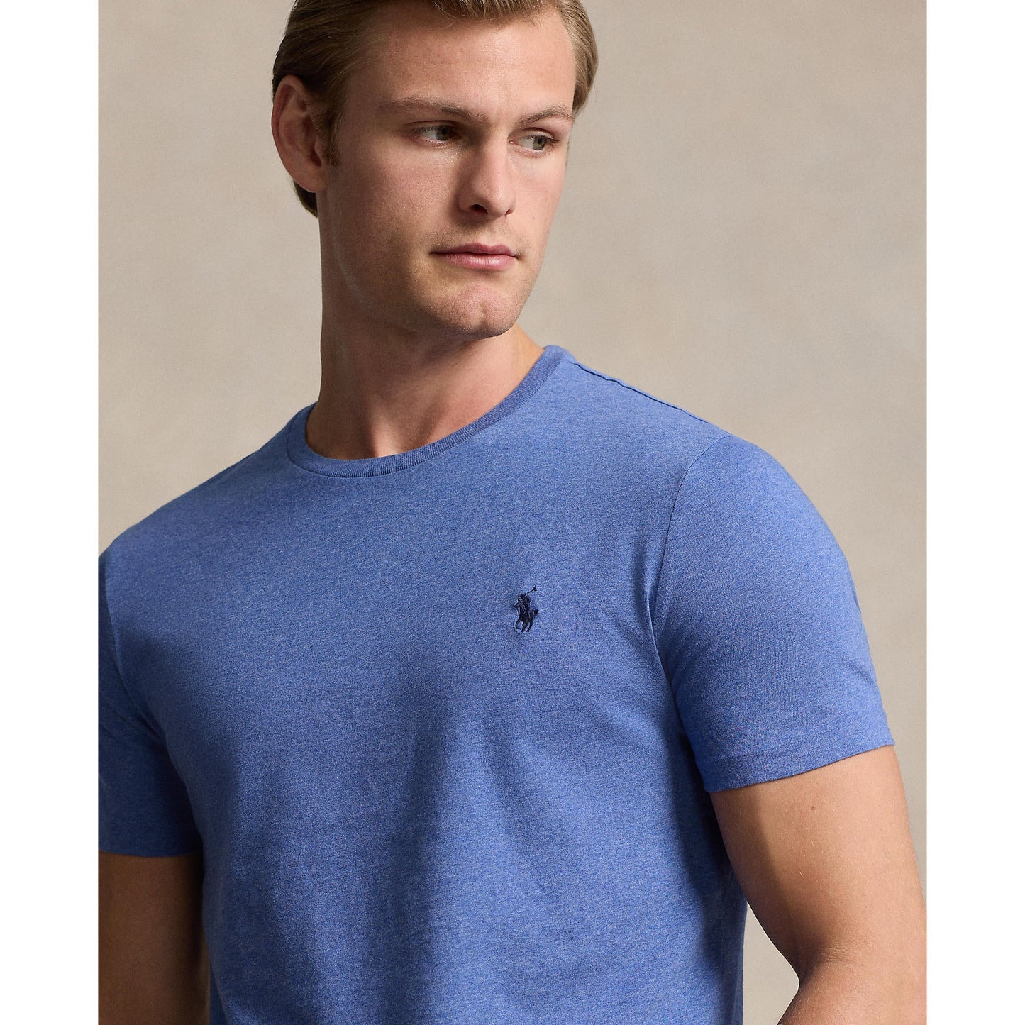 Polo Ralph Lauren - Custom Slim Fit Jersey Crewneck T-Shirt - Faded Royal Heather