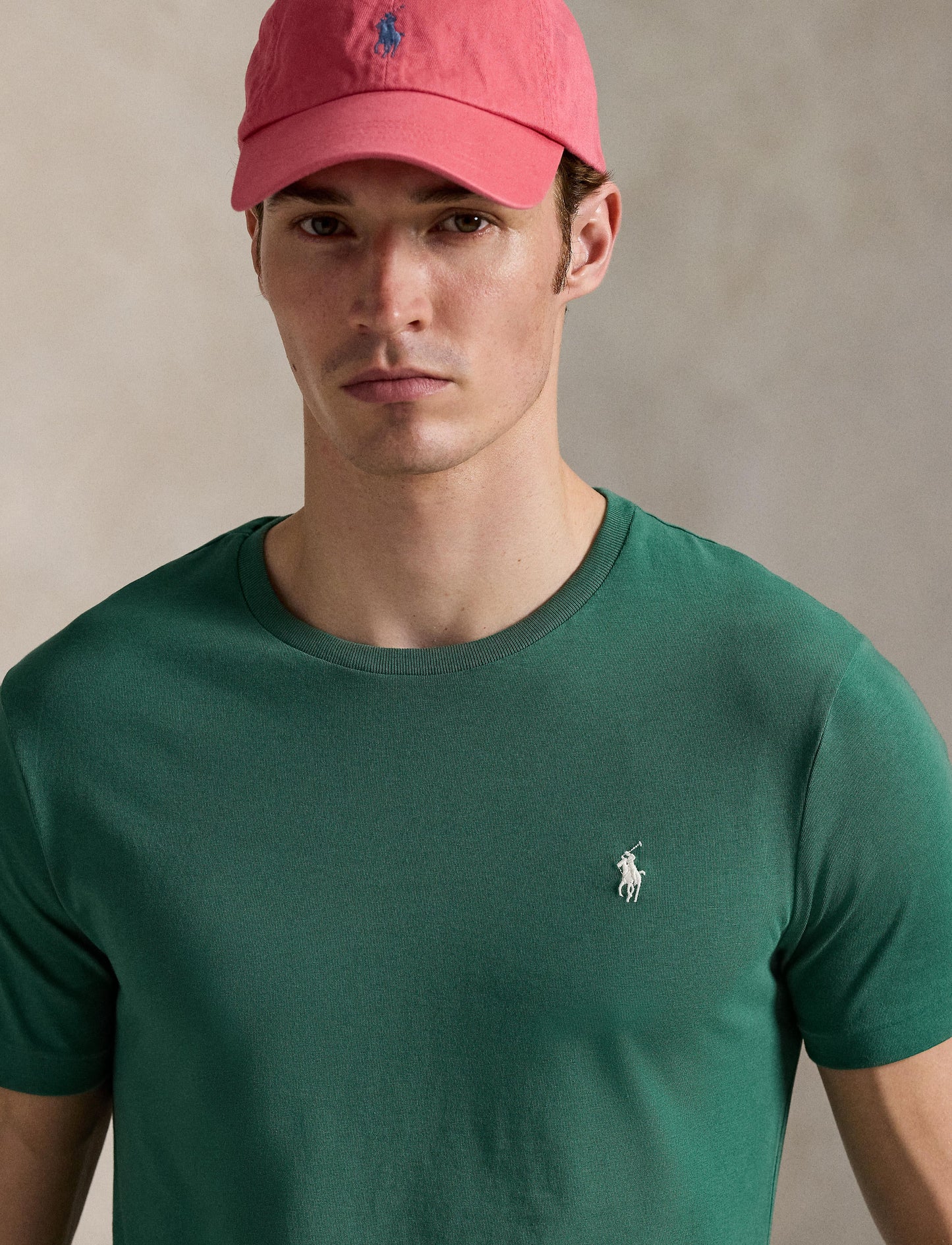 Polo Ralph Lauren - Custom Slim Fit Jersey Crewneck T-Shirt - Green Cream