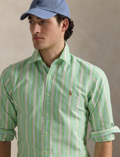 Polo Ralph Lauren - Oxford Shirt - Stripe - Green/White/Pink/Blue