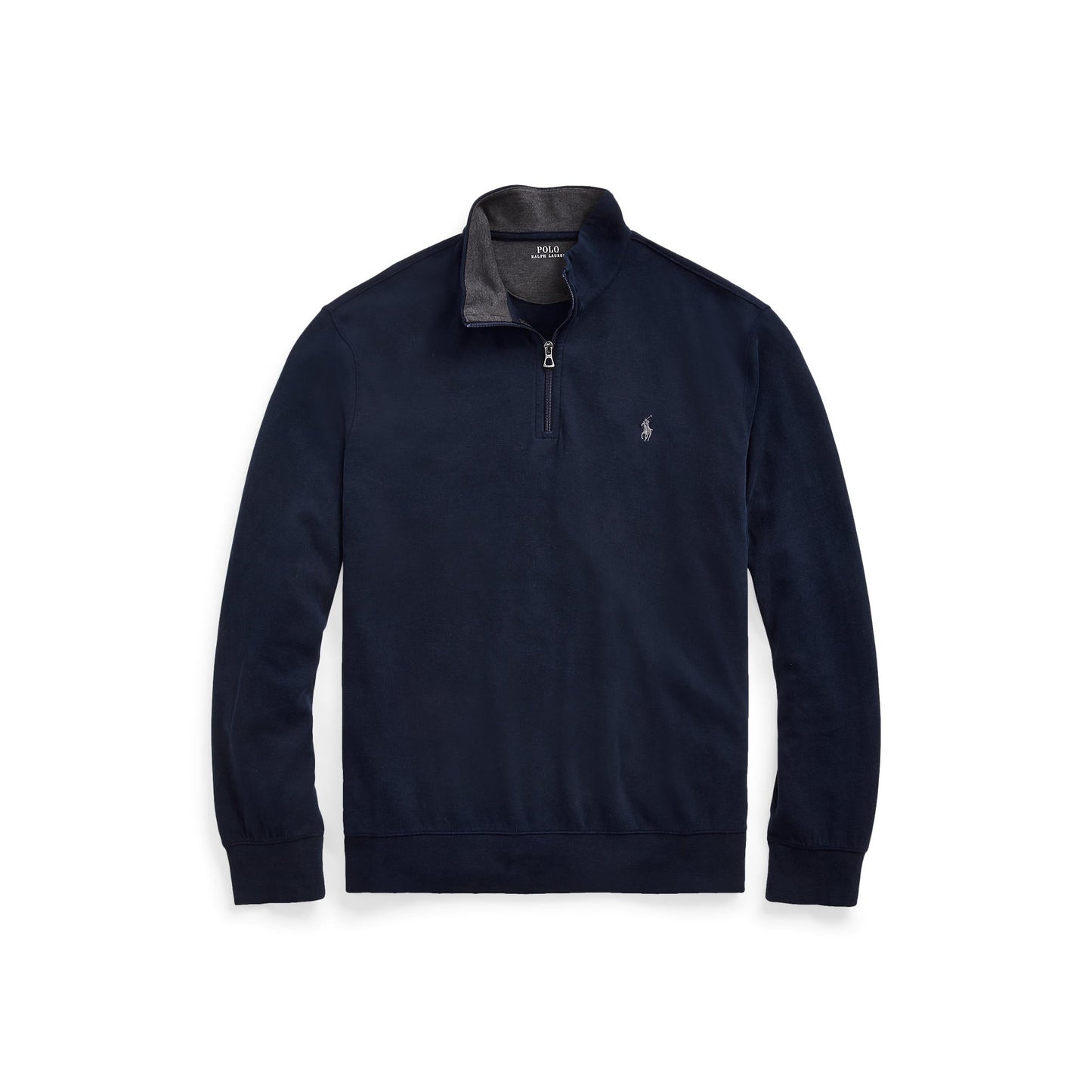 Polo Ralph Lauren - Luxury Jersey Quarter Zip Sweatshirt - Aviator Navy