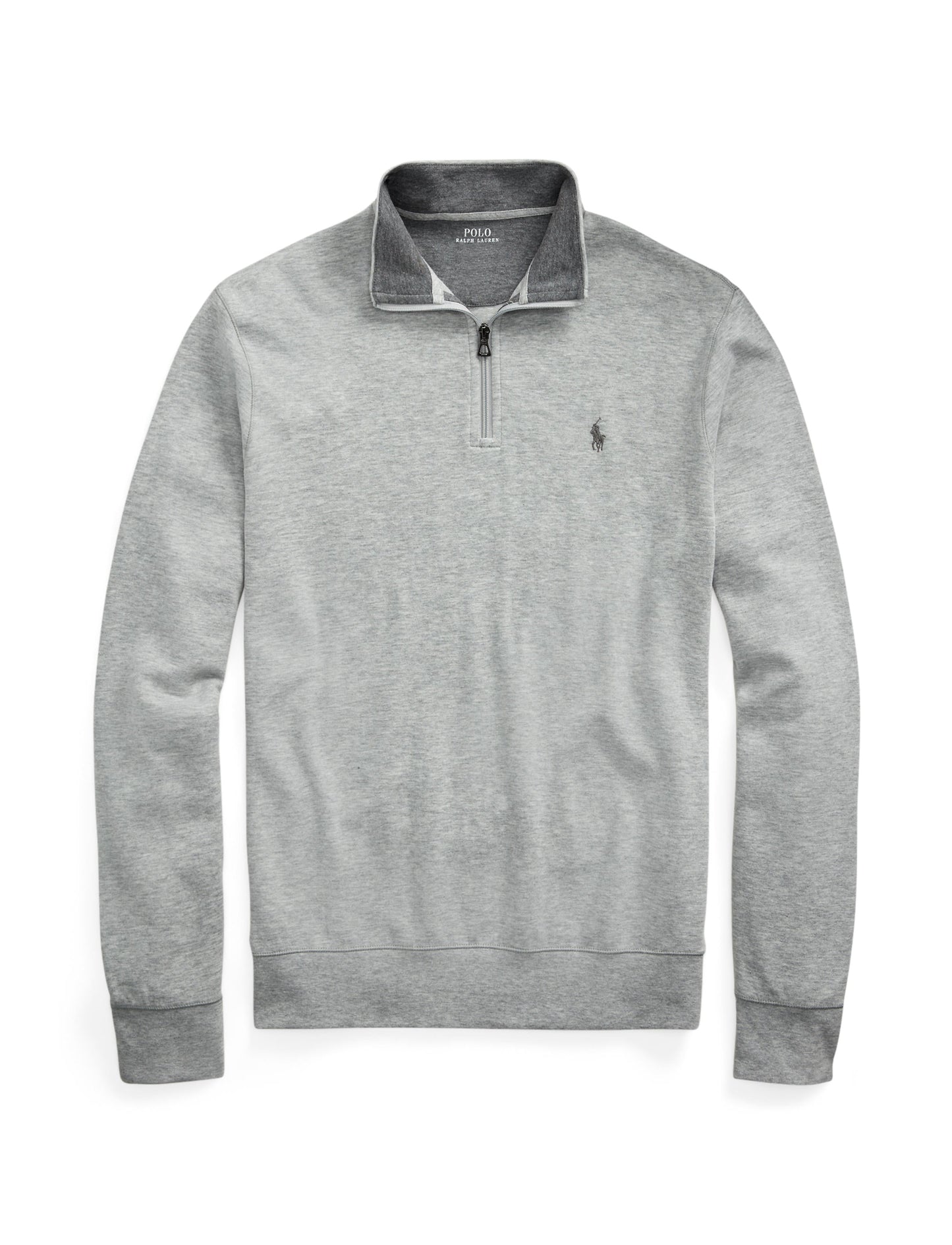 Polo Ralph Lauren - Luxury Jersey Quarter Zip Sweatshirt - Andover Heather