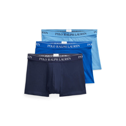 Polo Ralph Lauren - Classic Stretch Cotton Trunk - 3 Pack - Navy/Blue/Light Blue