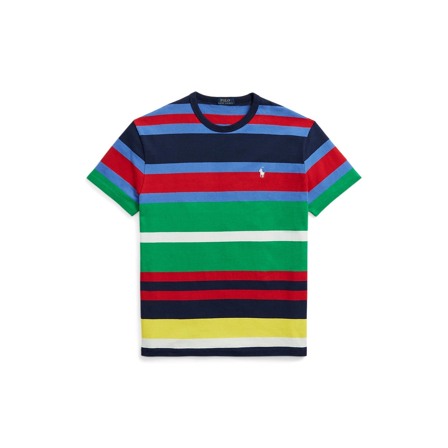 Polo Ralph Lauren - Classic Fit Crew Neck Knitted T-Shirt - Multicoloured Stripes