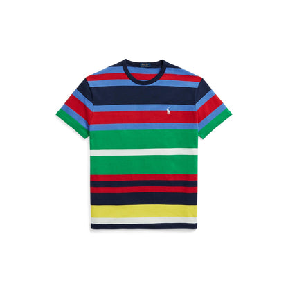 Polo Ralph Lauren - Classic Fit Crew Neck Knitted T-Shirt - Multicoloured Stripes